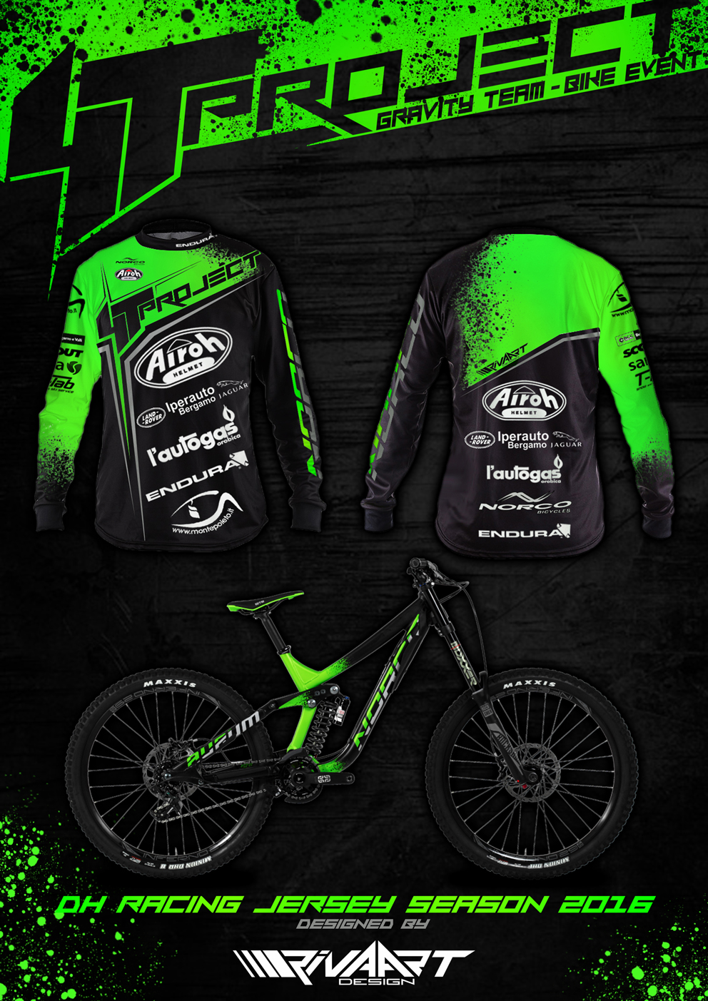 4T Project Racing Jersey SI Norco bike
