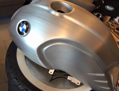 BMW NineT brushed steel