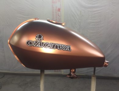 Cagiva copper scrambler by Garajek