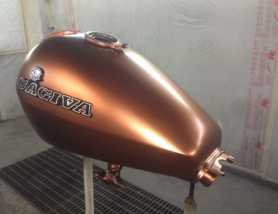 Cagiva copper scrambler by Garajek